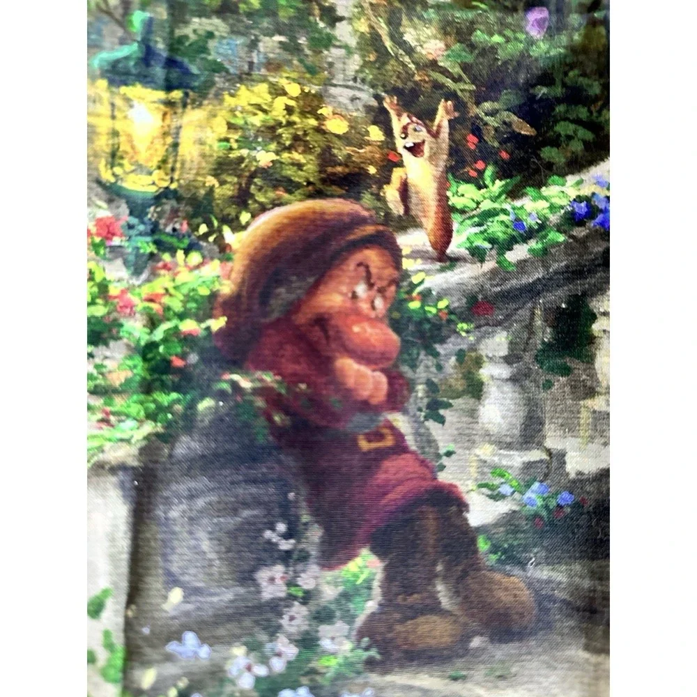 Snow White Dancing In The Sunlight Fabric Panel Disney X Thomas Kinkade Studios